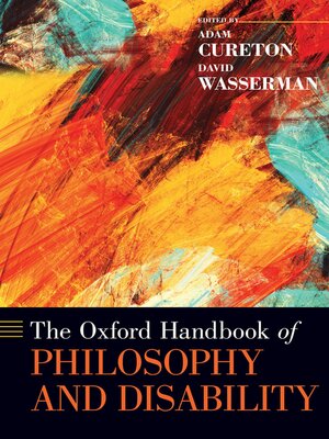 cover image of The Oxford Handbook of Philosophy and Disability